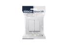DOBLE CONMUTADOR BLANCO SIMON 15