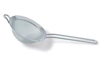 COLADOR LUXE CON ARO REFORZADO. PASO FINO. INOX