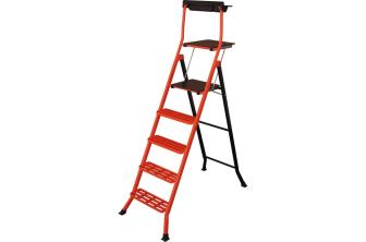 ESCALERA DE ACERO CON PELDAÑOS DE TRÁMEX - HERA